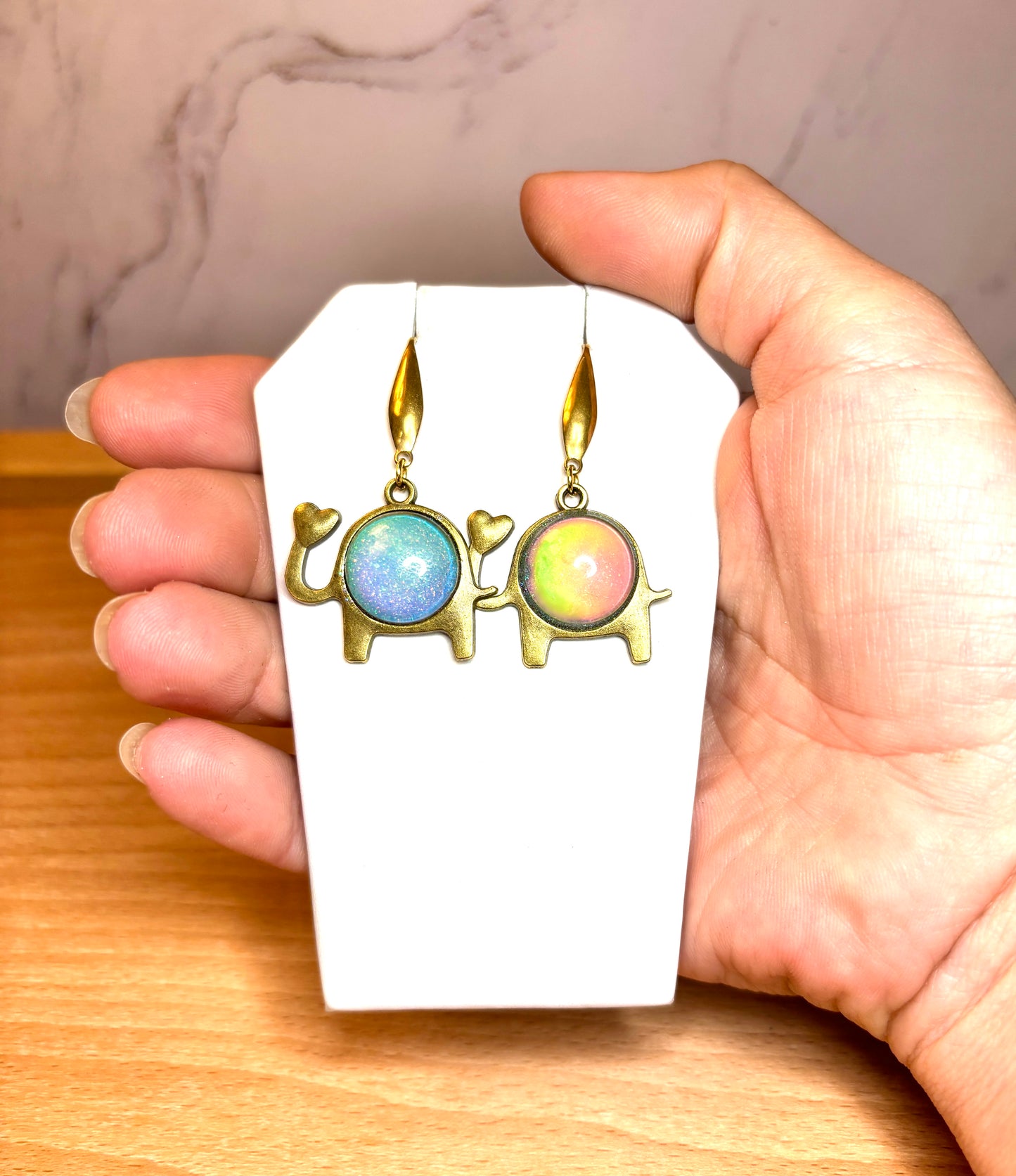 Mood Color Changing Elephant Earrings