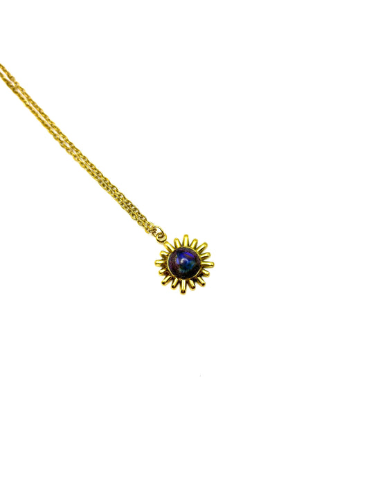 Mood Sea Glass™ Sun Necklace