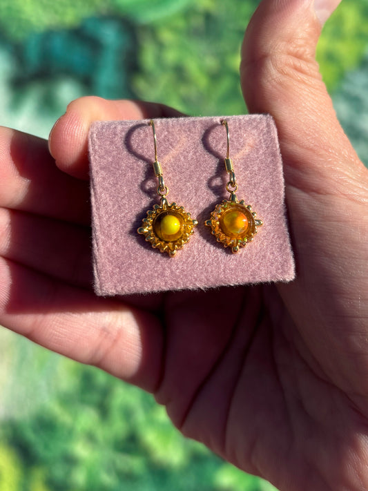 Mood Color Changing Tigers Eye Earrings