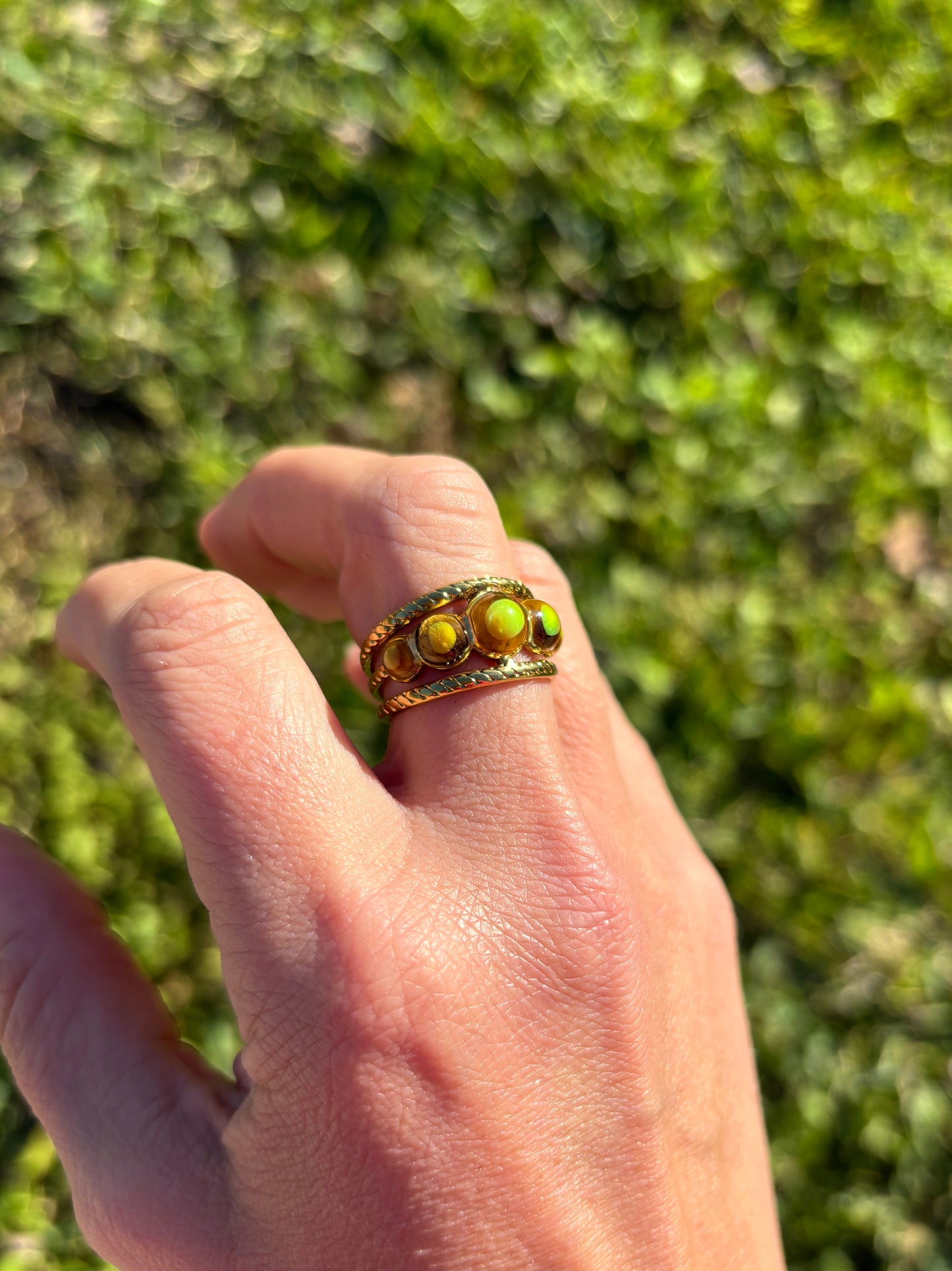 Color Changing Tigers Eye Mood Ring