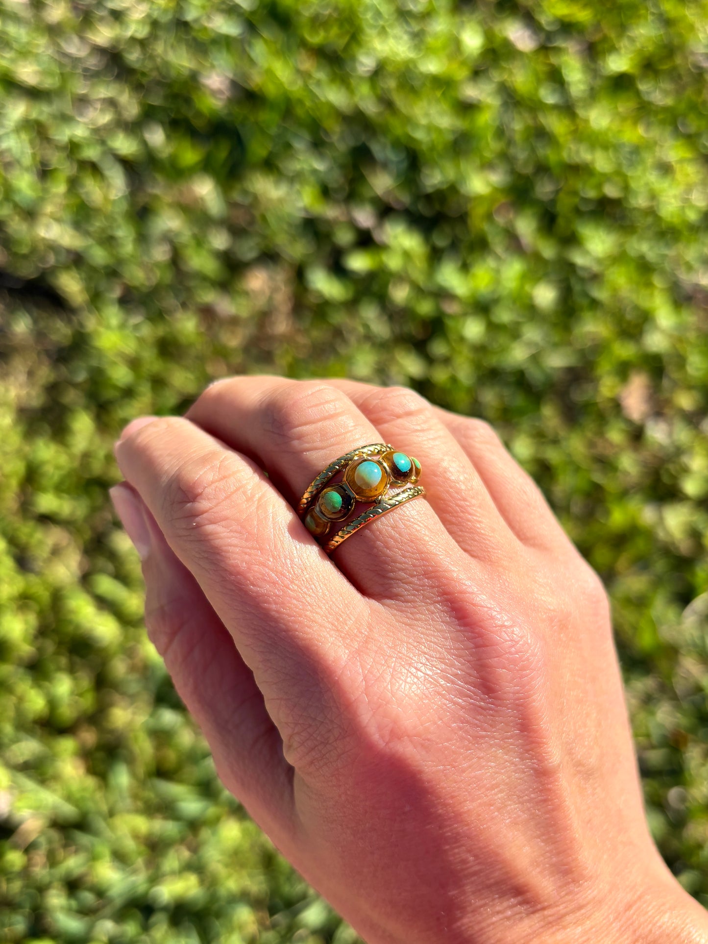 Color Changing Tigers Eye Mood Ring