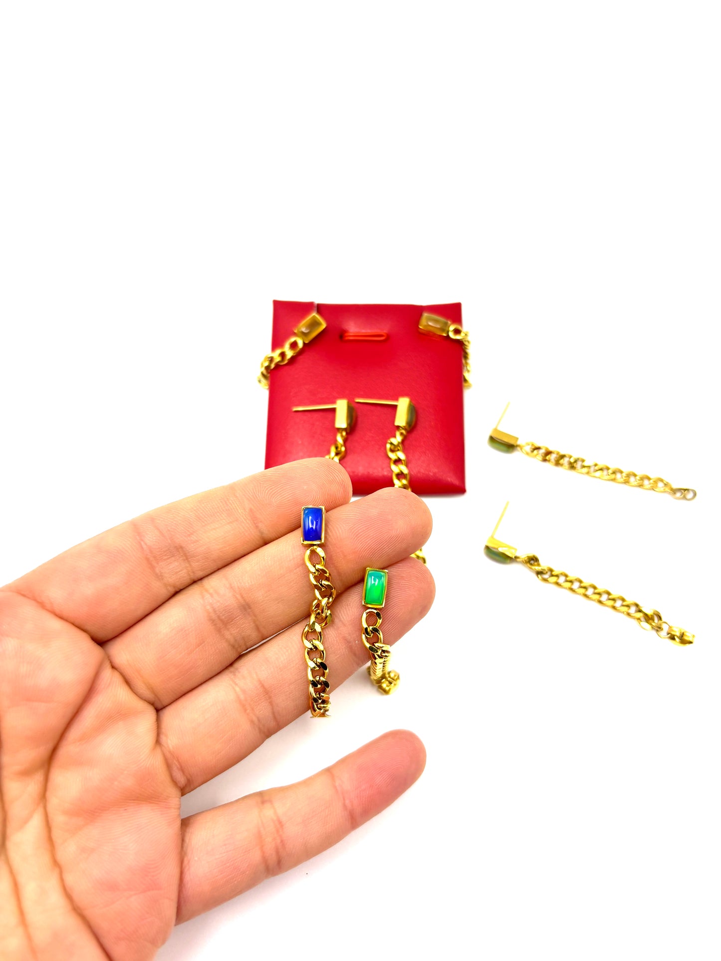 Color Changing Chain Earrings