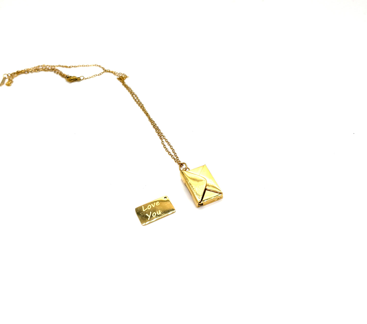 Love You Envelope Necklace