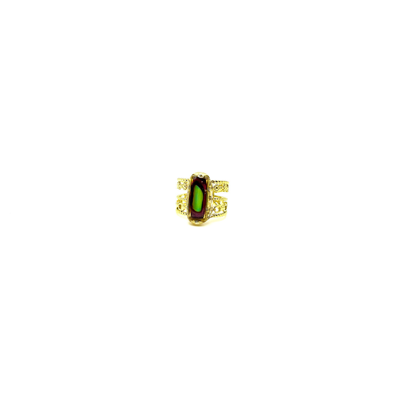 Mood Sea Glass™ Chain Ring