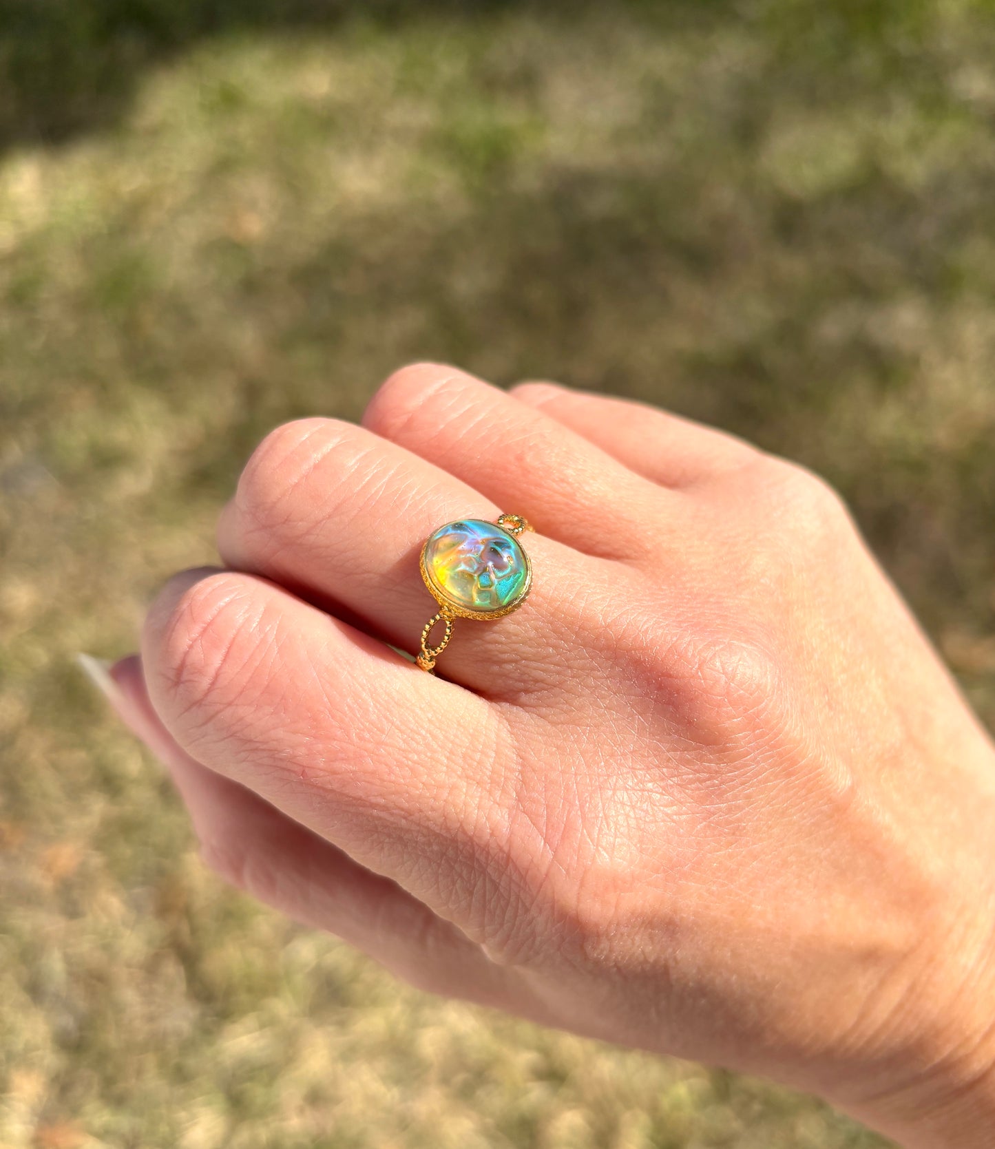 Mood Sea Glass™ Mosaic Ring