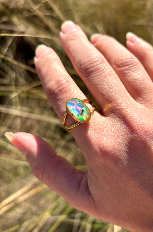 Mood Sea Glass™ Mosaic Ring