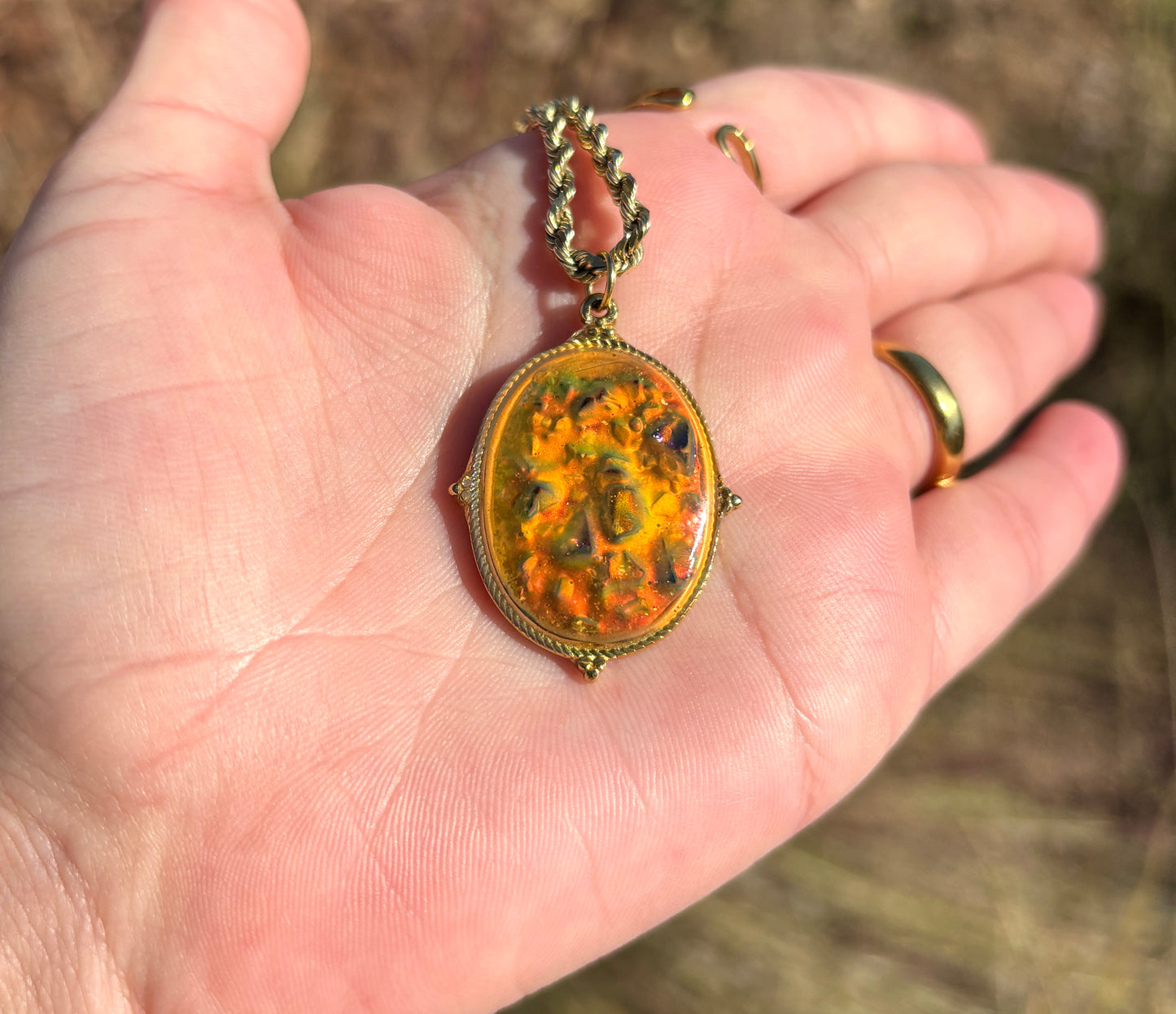 Mood Sea Glass™  Gold Necklace