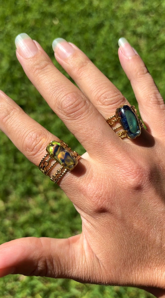 Color Changing Mood Sea Glass™ Ring