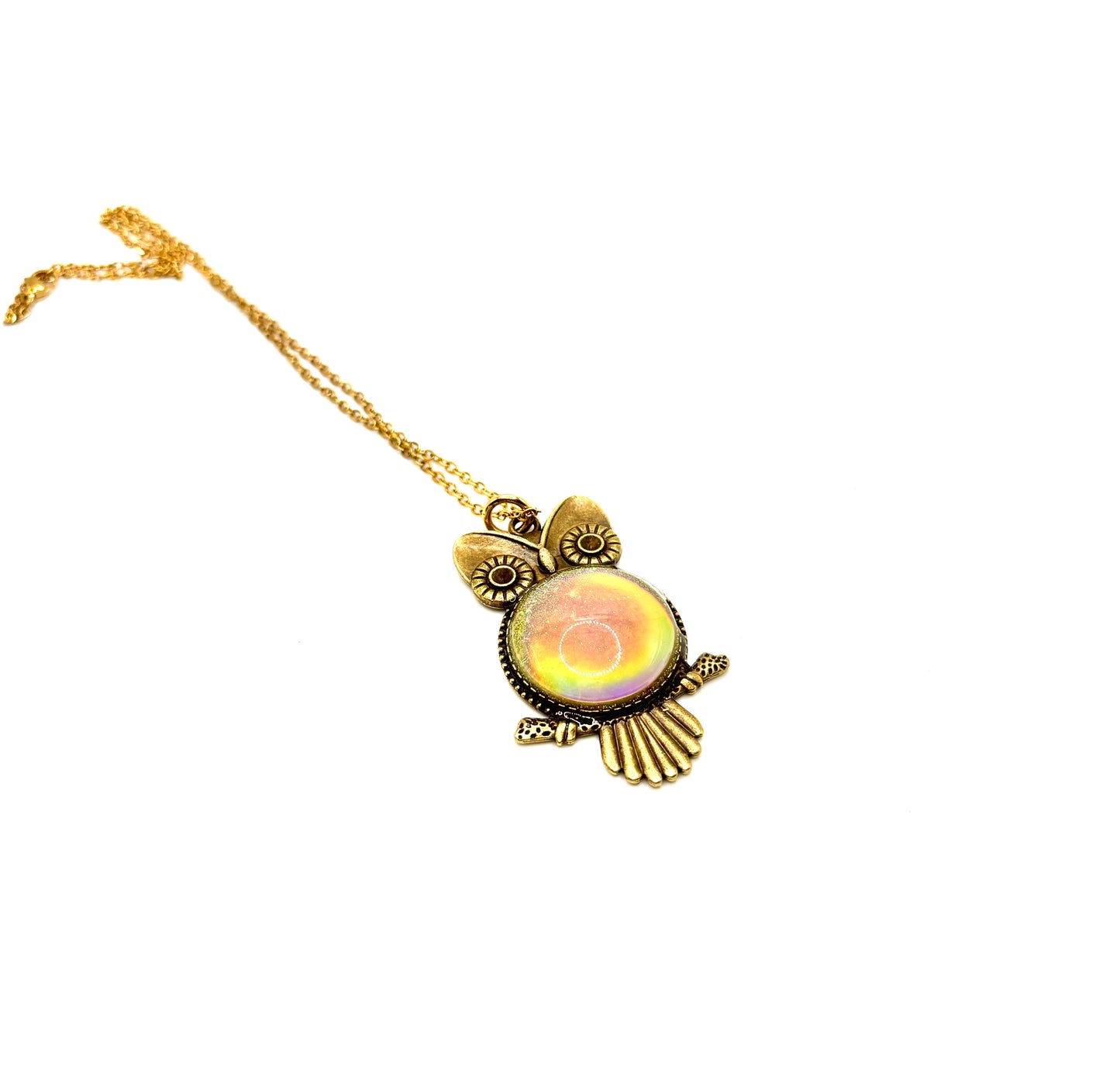 Mood Color Changing Owl Pendant