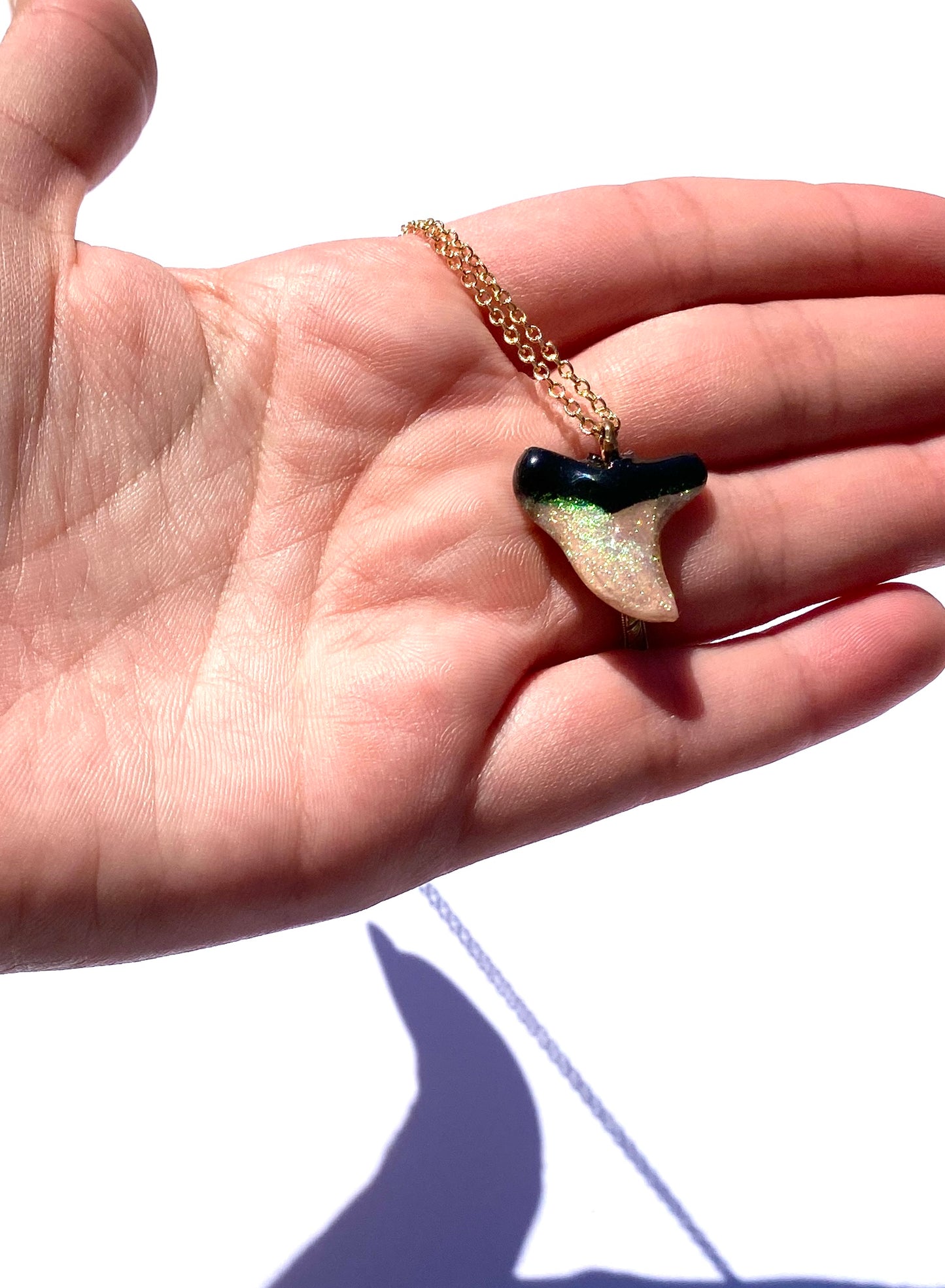 Sparkly Shark Tooth Necklace