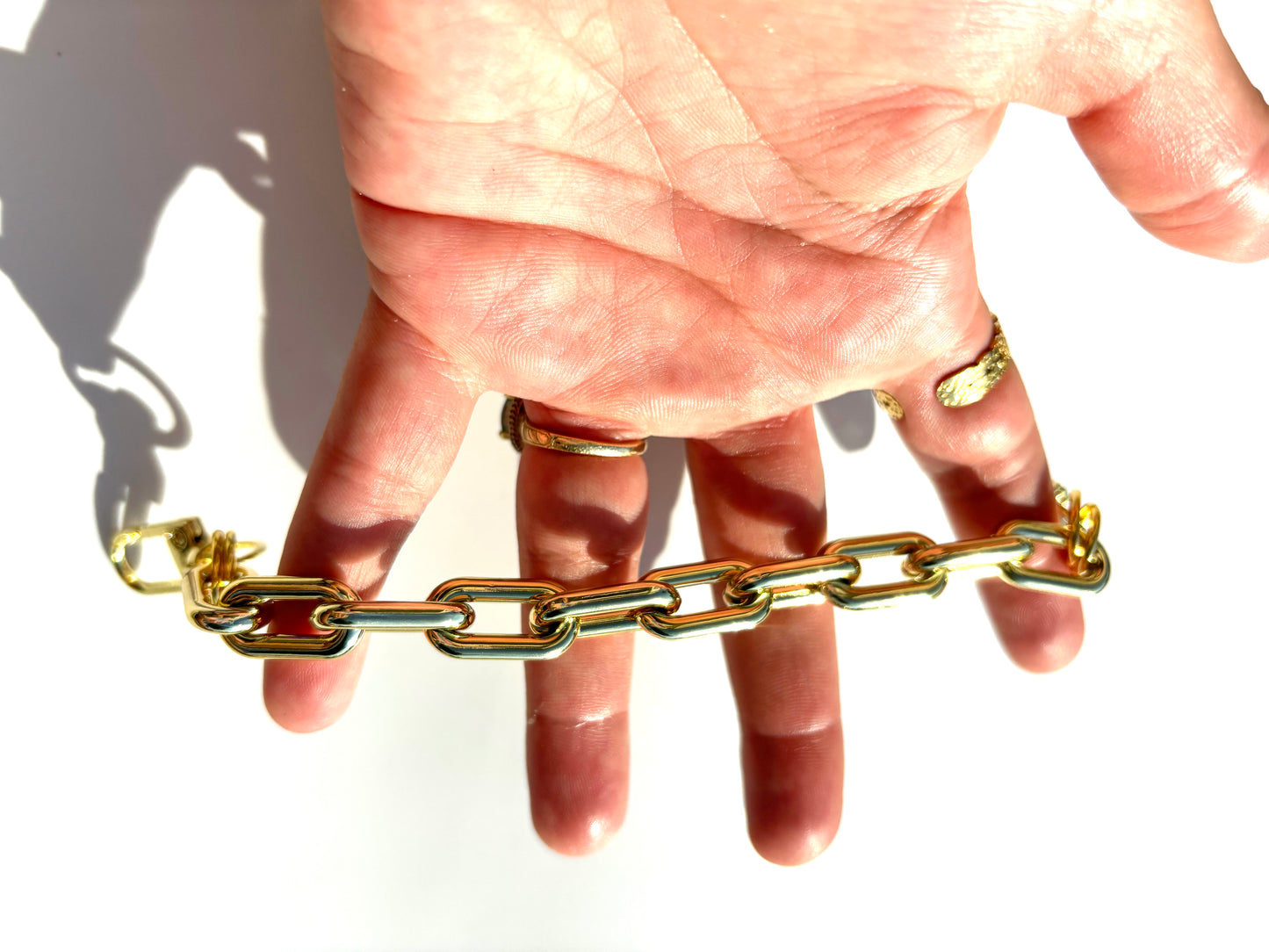 Metallic Gold Acrylic Chain