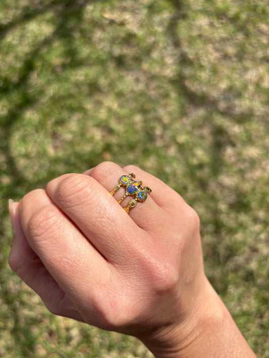 Mood Sea Glass™ Trio Stone Ring