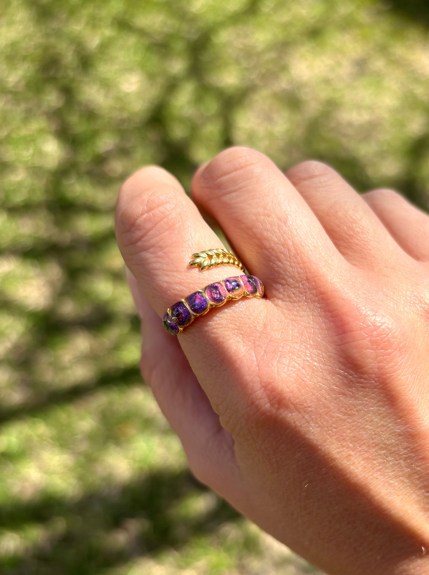 Mood Sea Glass™ 6 Stone Ring