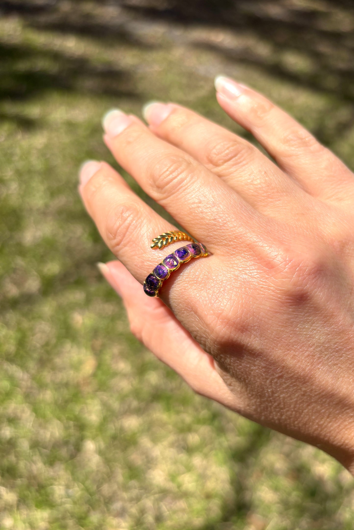 Mood Sea Glass™ 6 Stone Ring