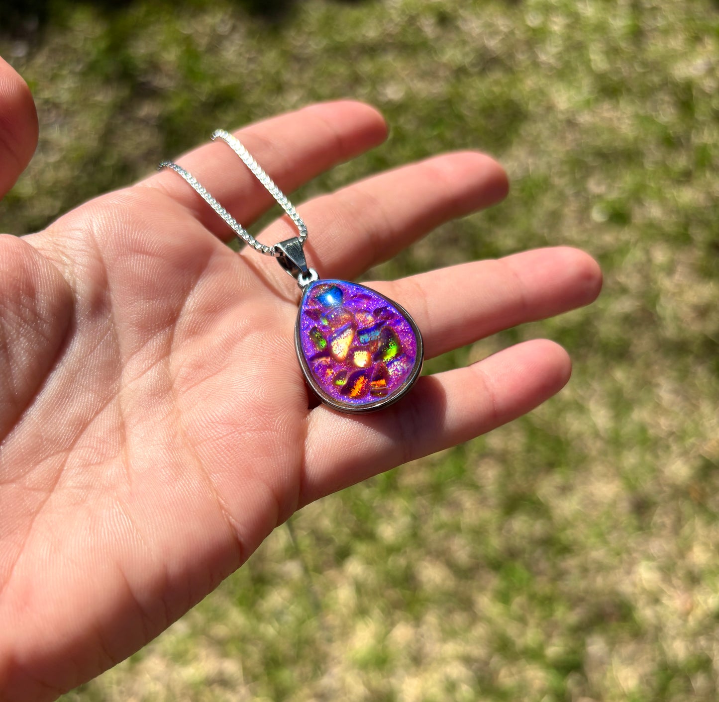 Mood Sea Glass™ Mosaic Pendant
