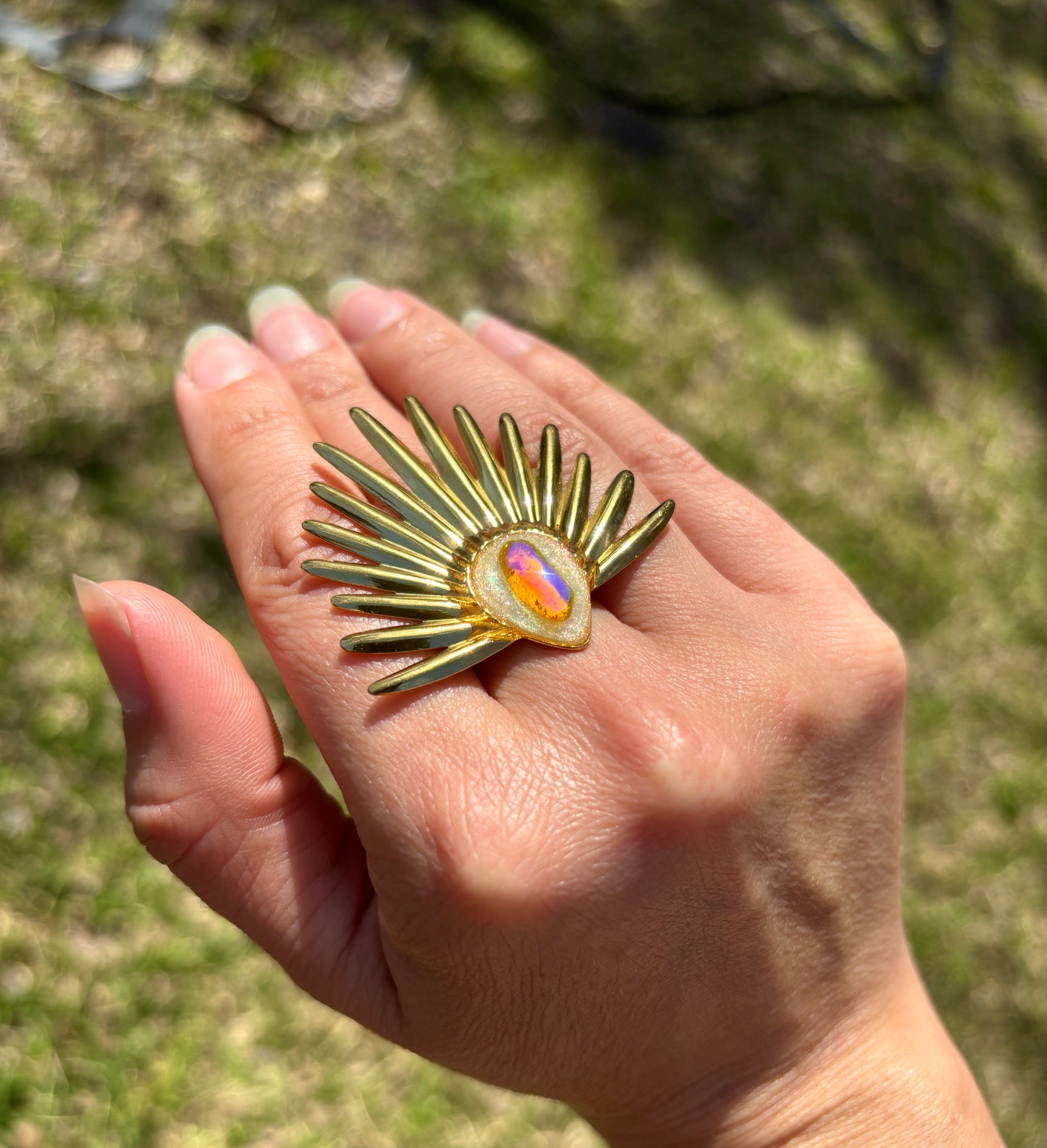 Mood Sea Glass™ Statement Ring