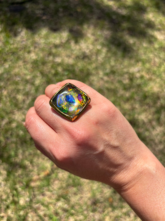 Mood Sea Glass™ Statement Ring