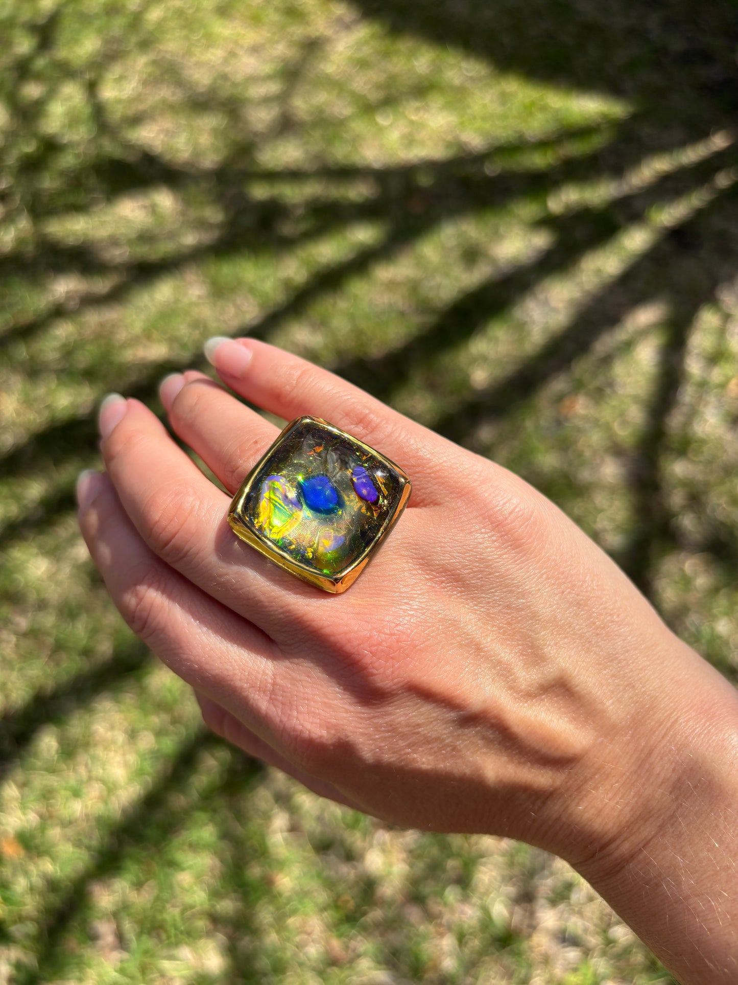 Mood Sea Glass™ Statement Ring