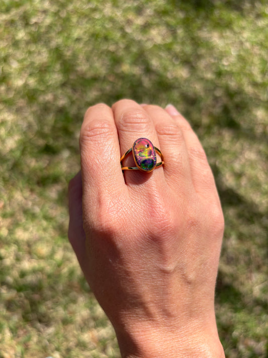 Mood Sea Glass™ Mosaic Ring