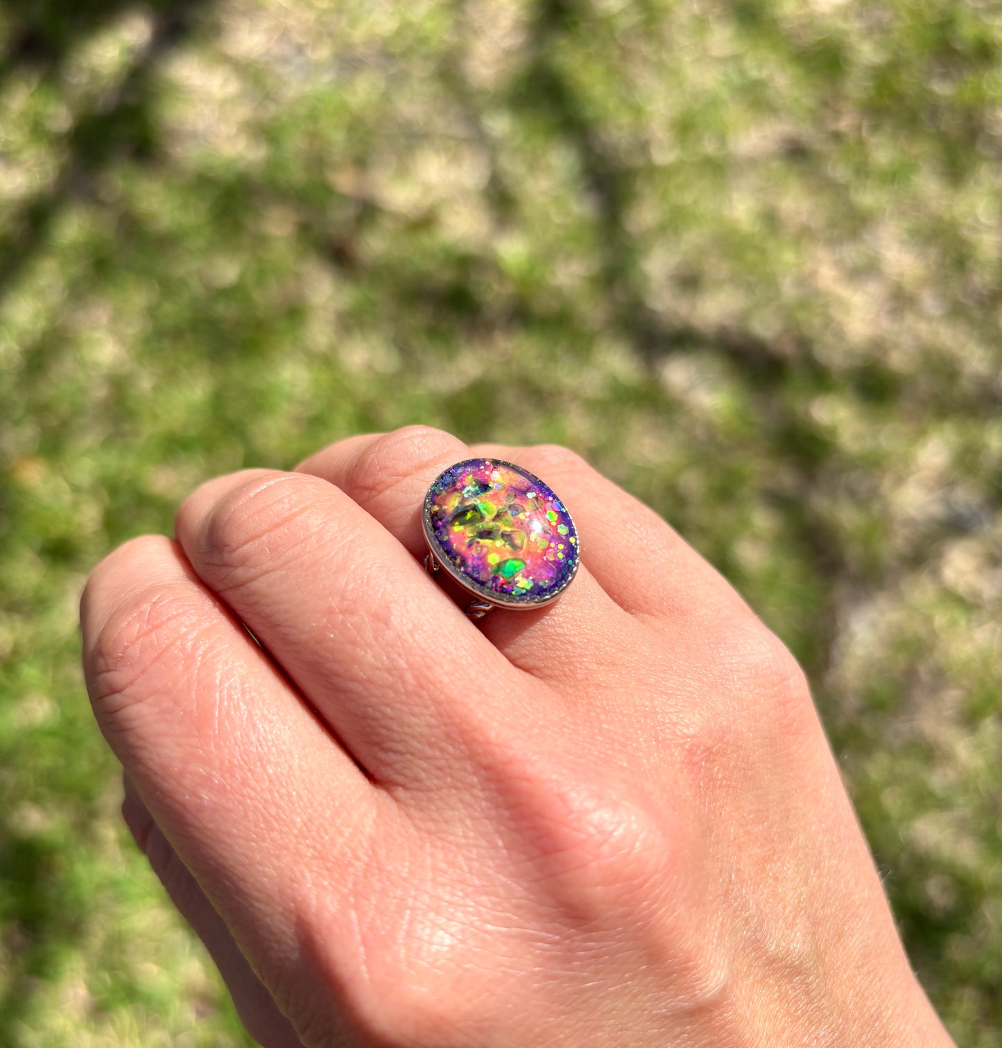 Mood Sea Glass™ Mosaic Ring