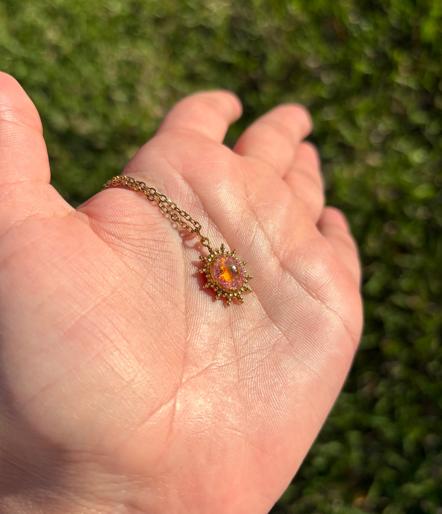 Mood Sea Glass™ Sun Necklace