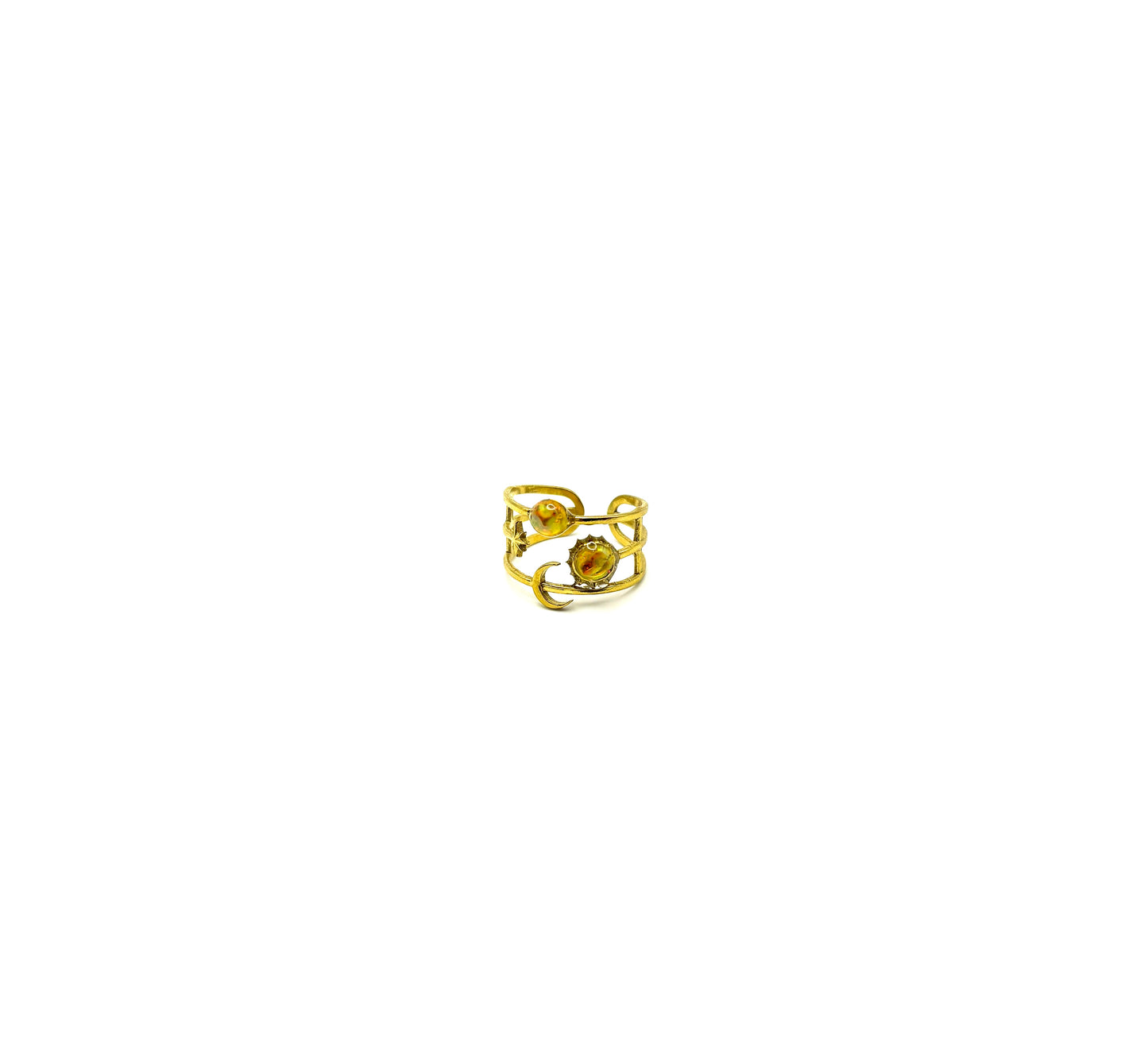 Sun and Moon Mood Ring