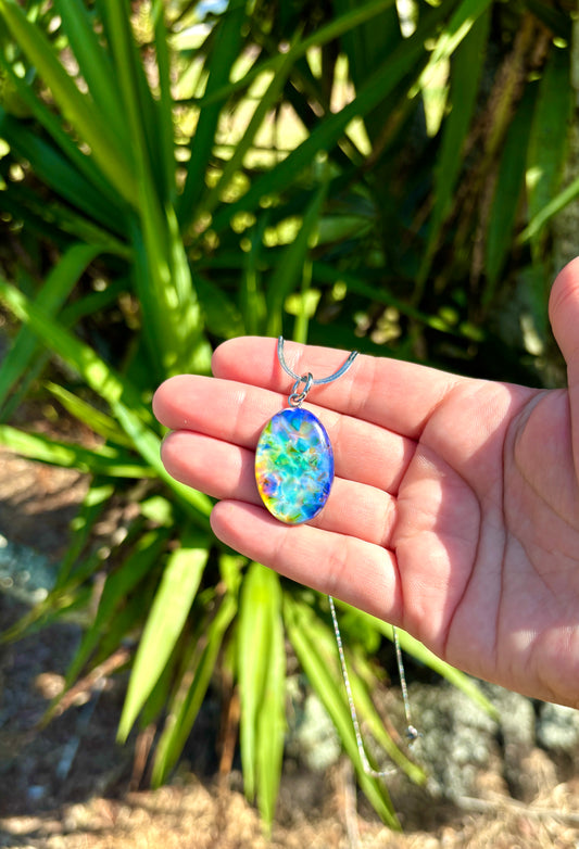Mood Sea Glass™ Oval Necklace