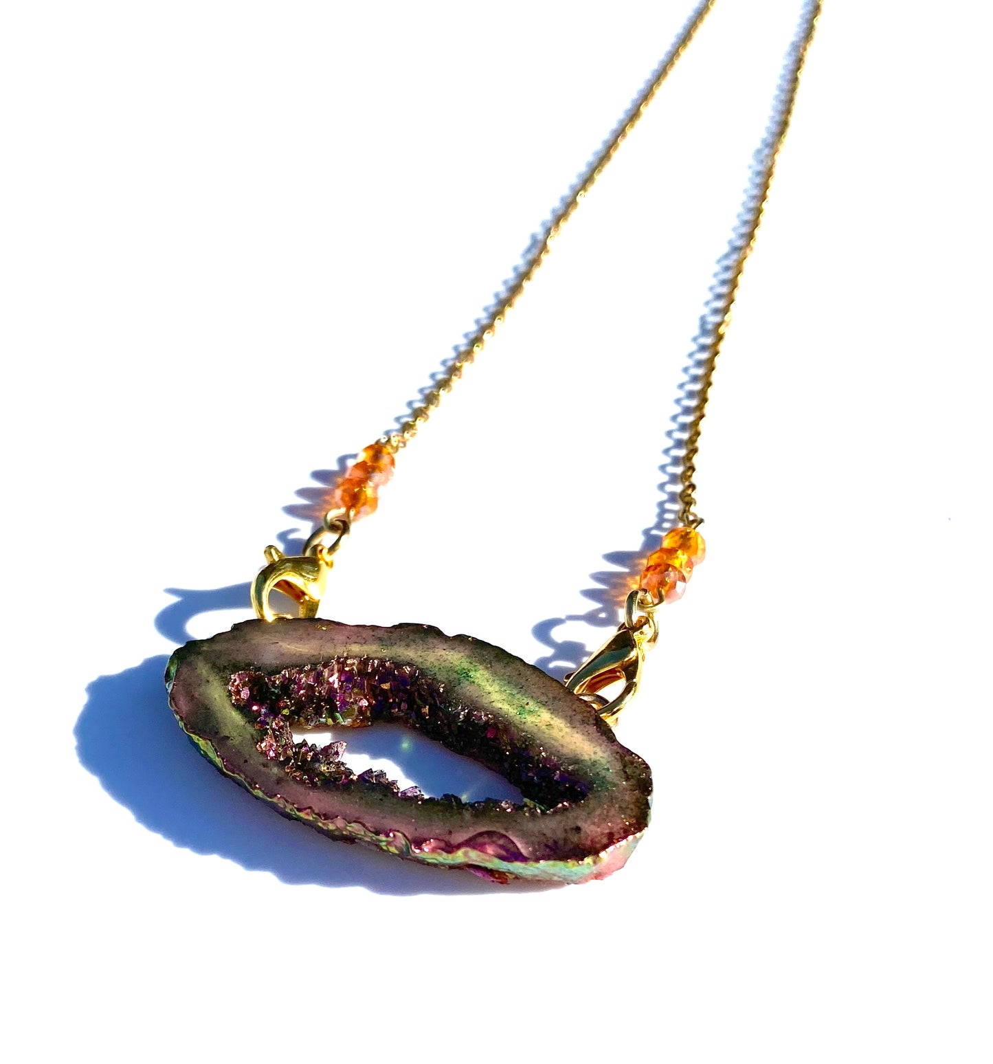 Mermacorn™ Geode Charm Necklace