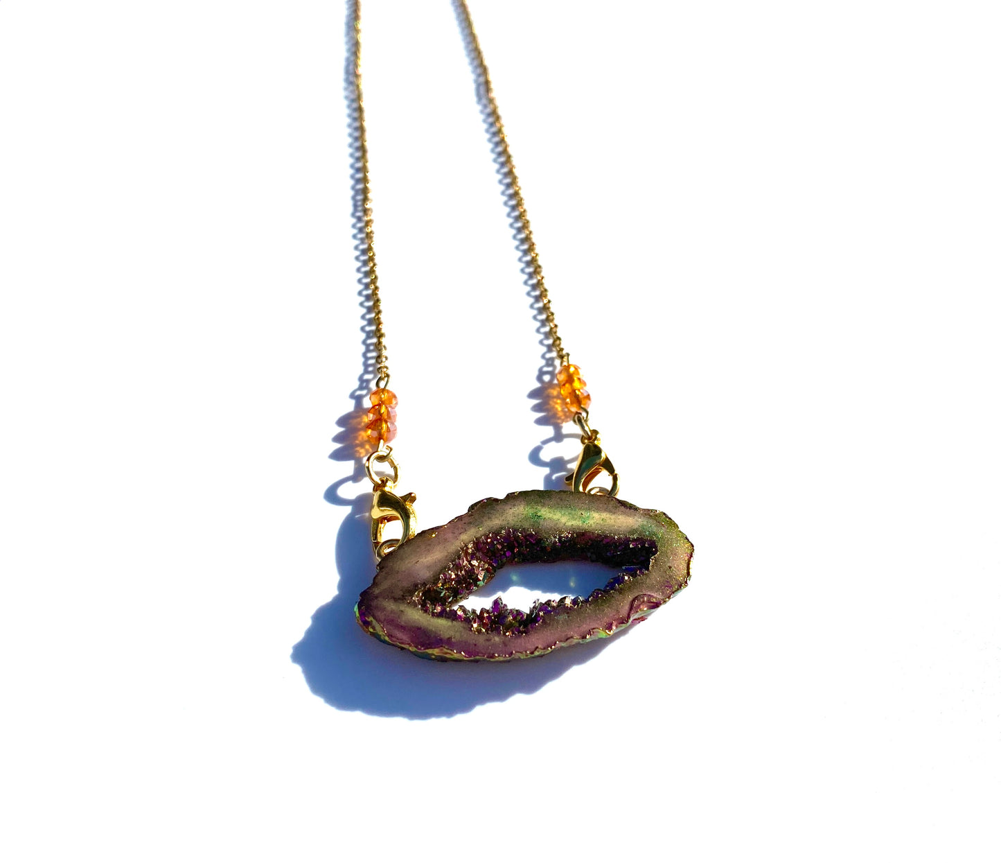 Mermacorn™ Geode Charm Necklace