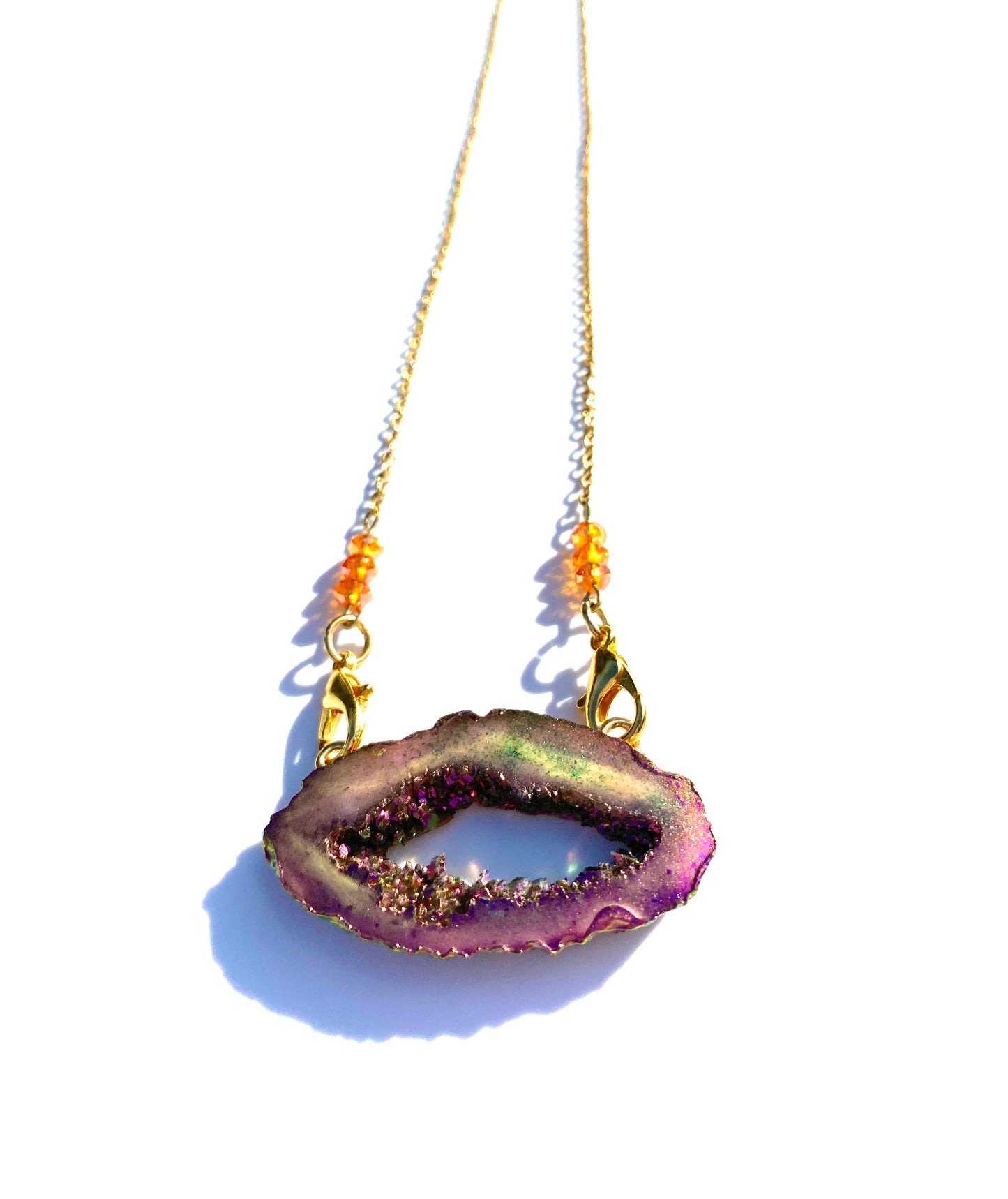 Mermacorn™ Geode Charm Necklace