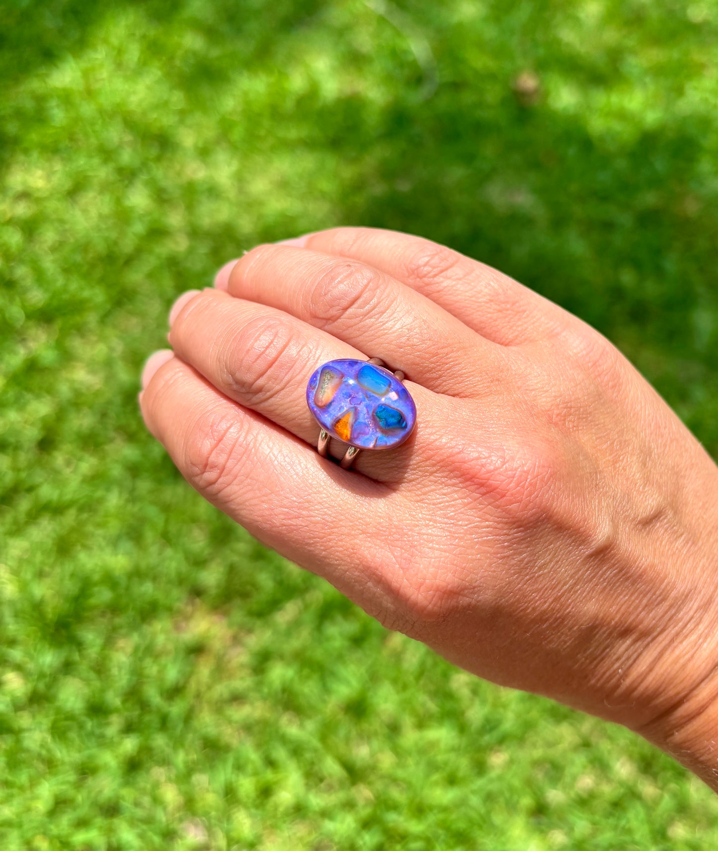 Mood Sea Glass™ Mosaic Ring