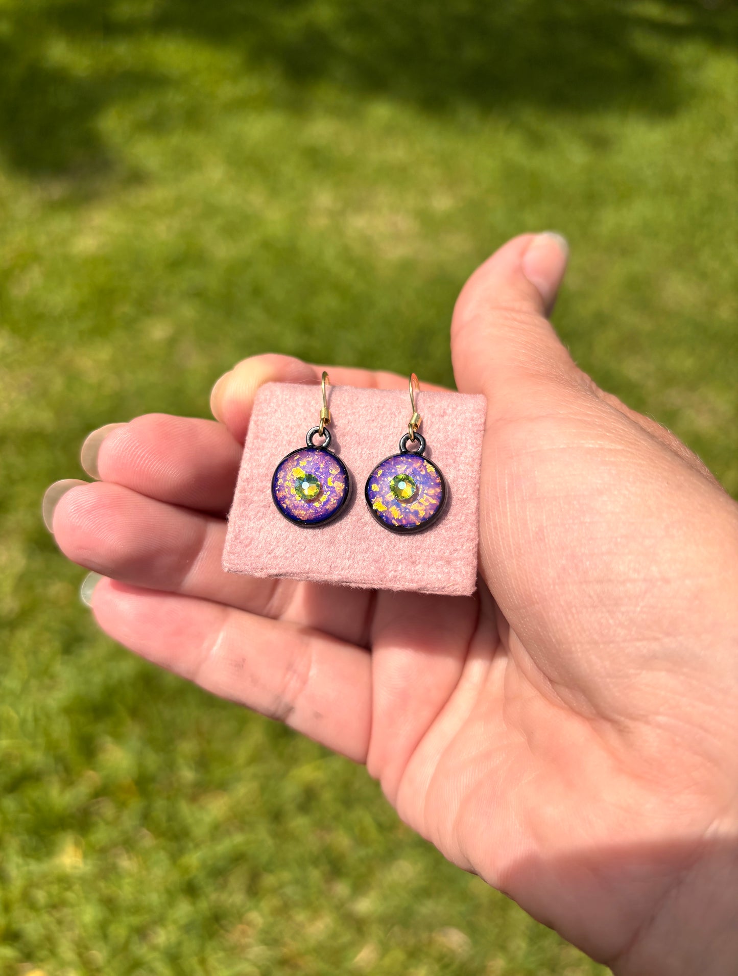 Color Changing Swarovski Earrings