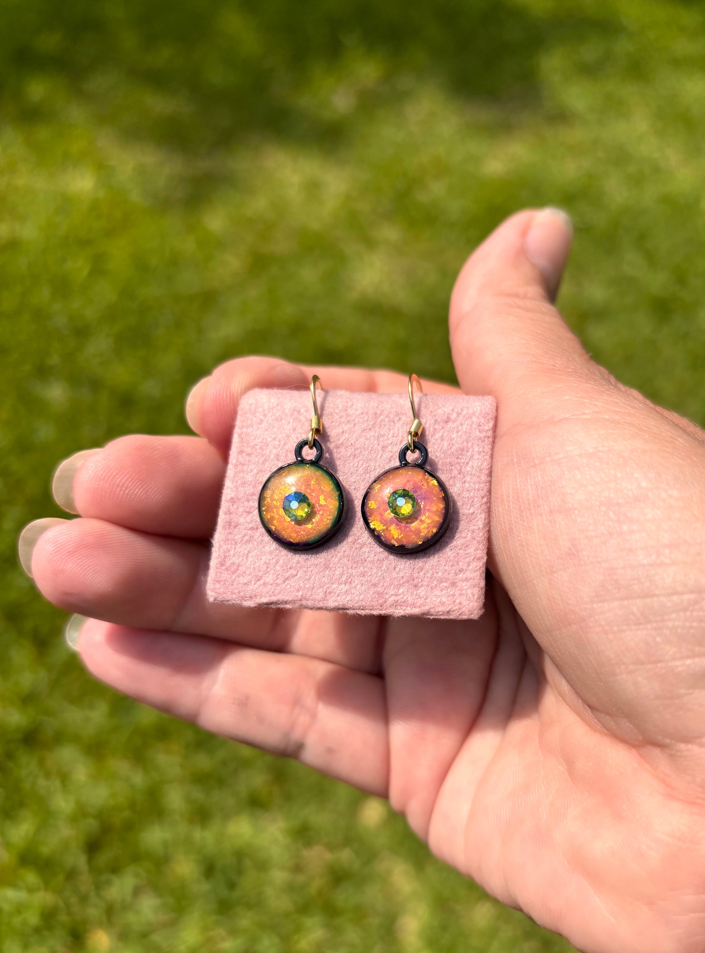 Color Changing Swarovski Earrings