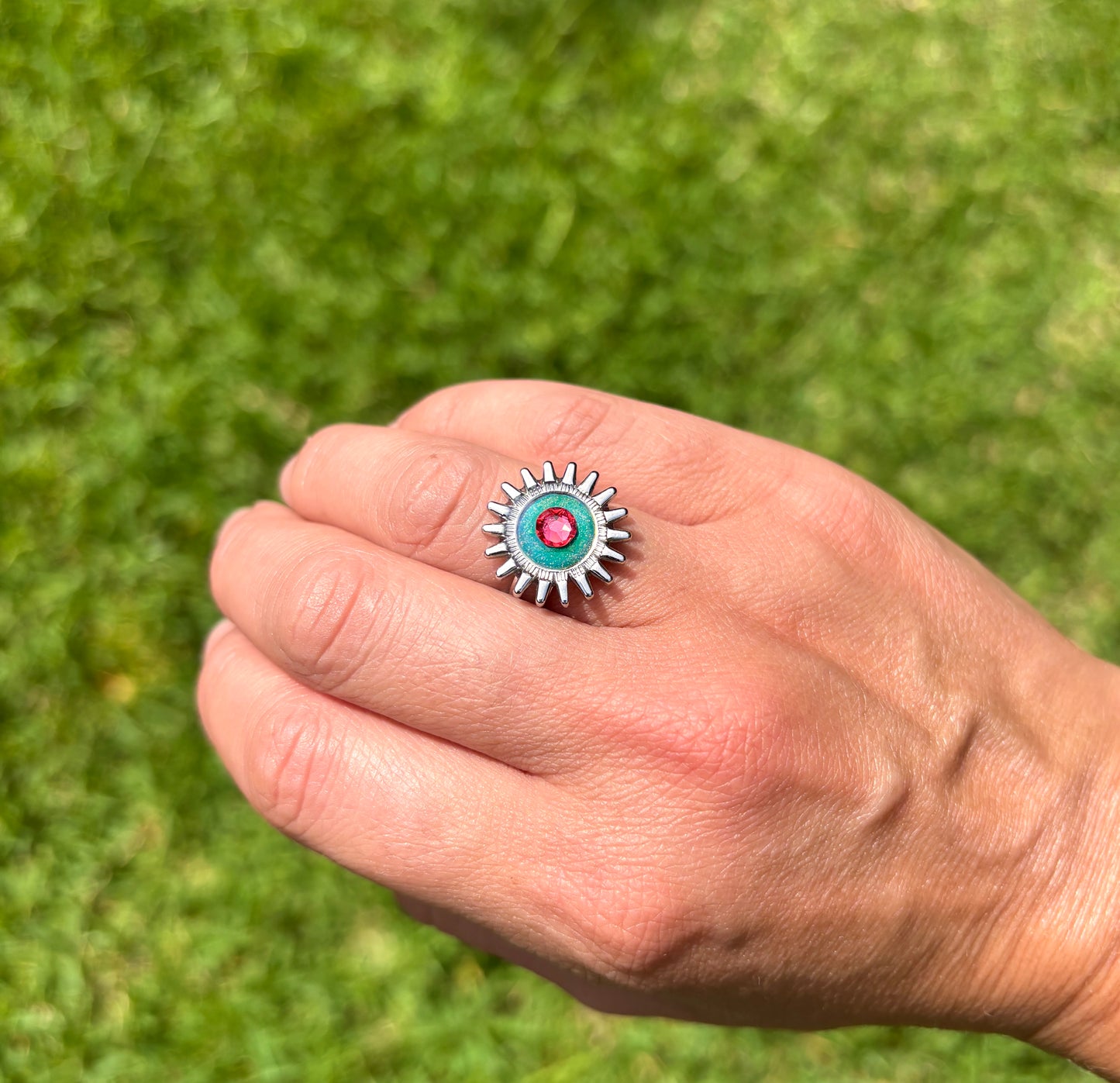 Color Changing Swarovski Ring