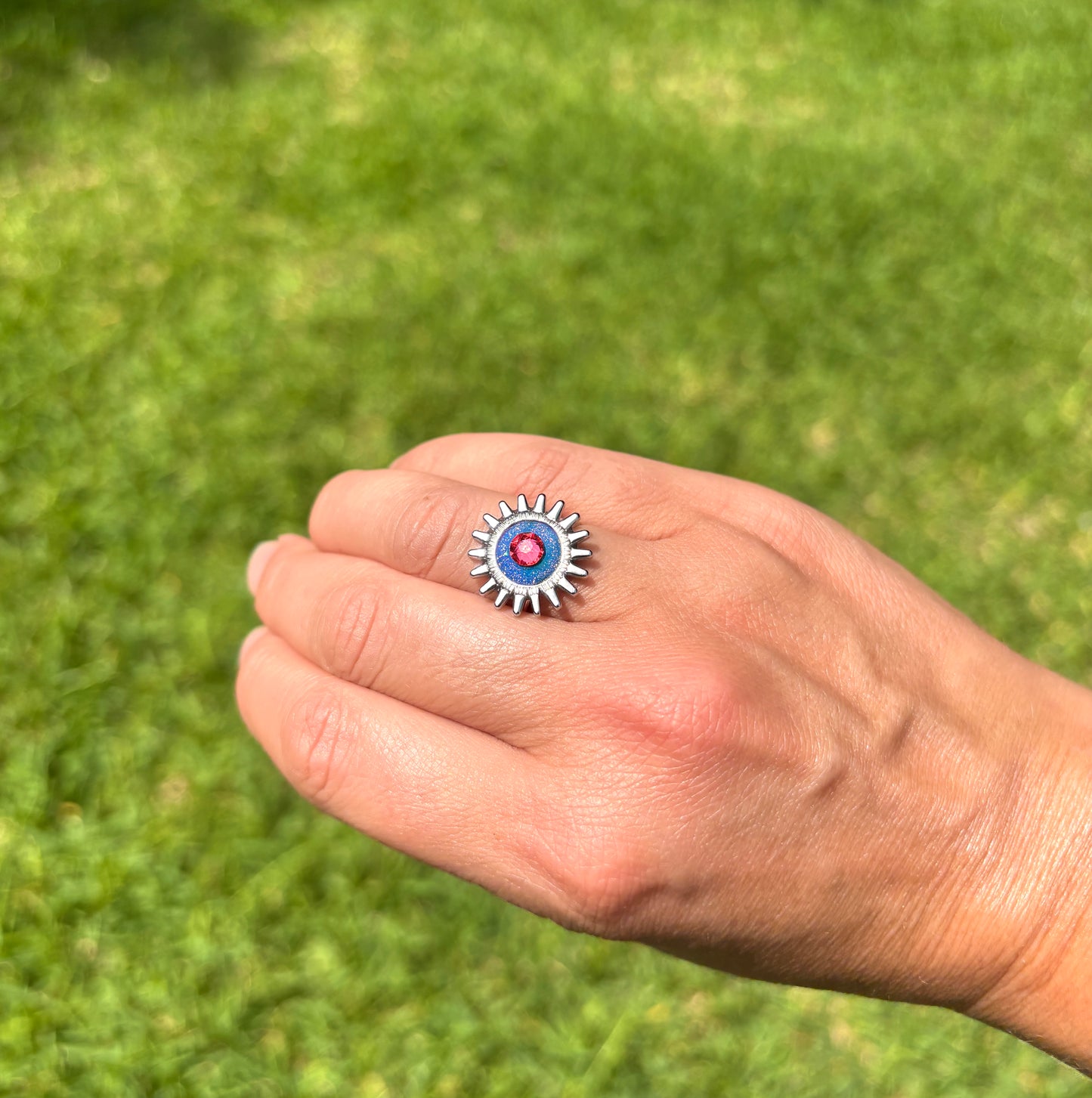 Color Changing Swarovski Ring