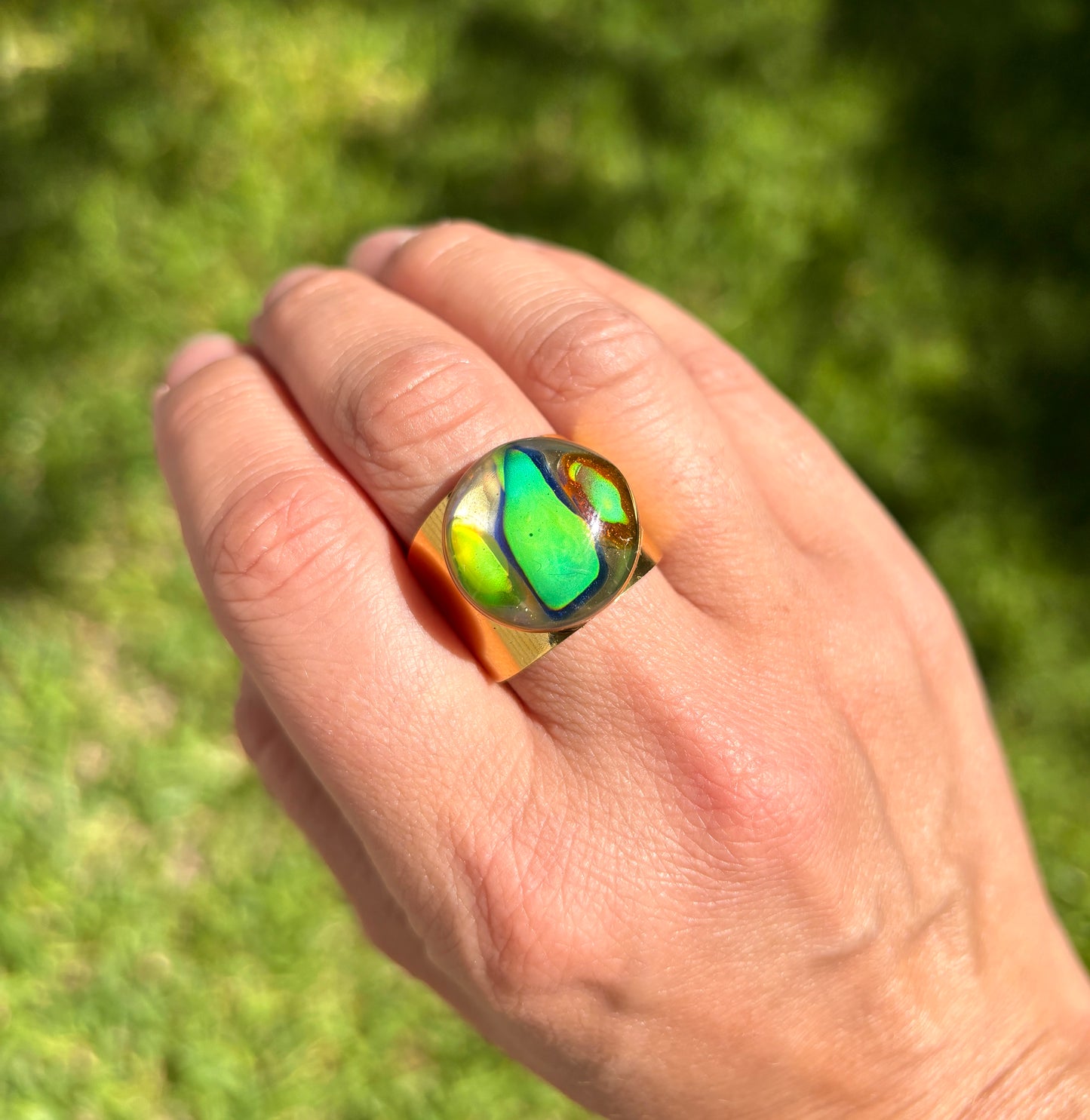 Mood Sea Glass™ Mosaic Ring