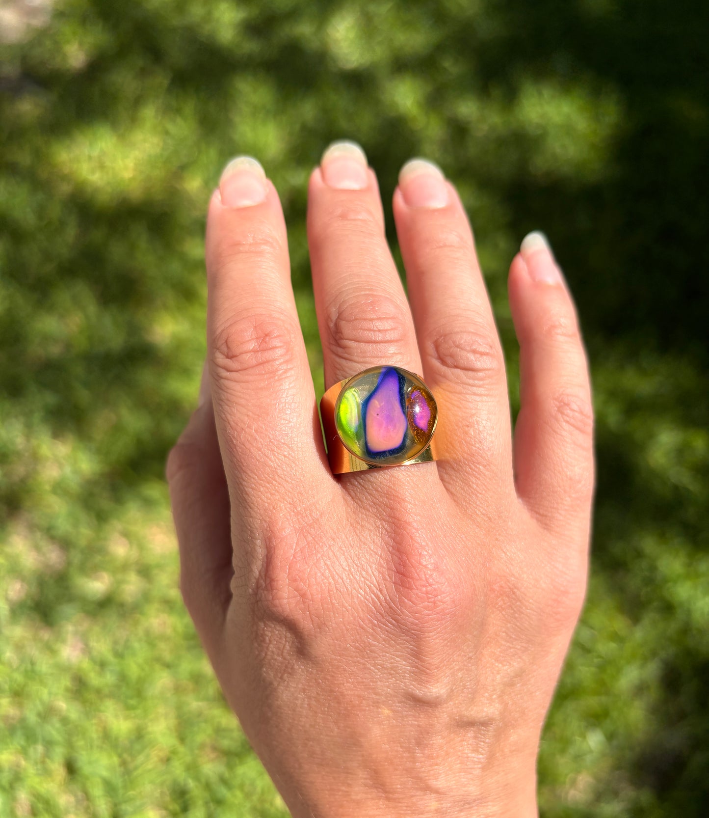 Mood Sea Glass™ Mosaic Ring