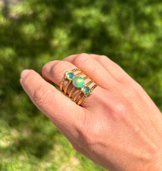 Color Changing Swarovski Ring
