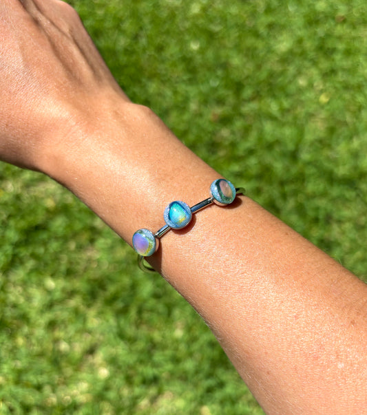 Mood Sea Glass™ 3 Stone Bracelet