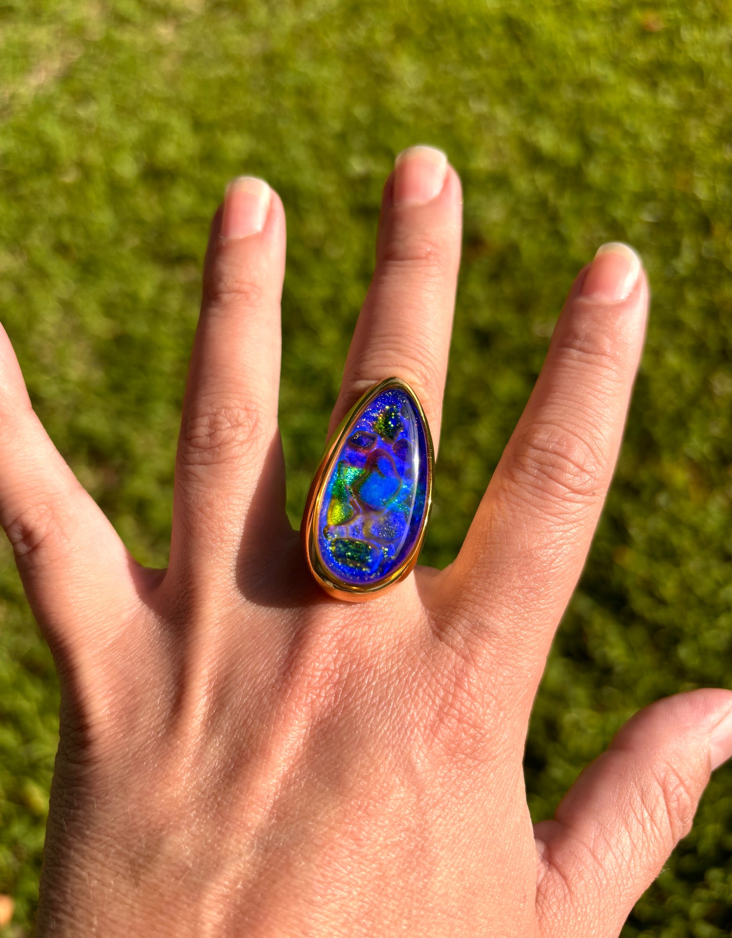 Mood Sea Glass™ Mosaic Ring