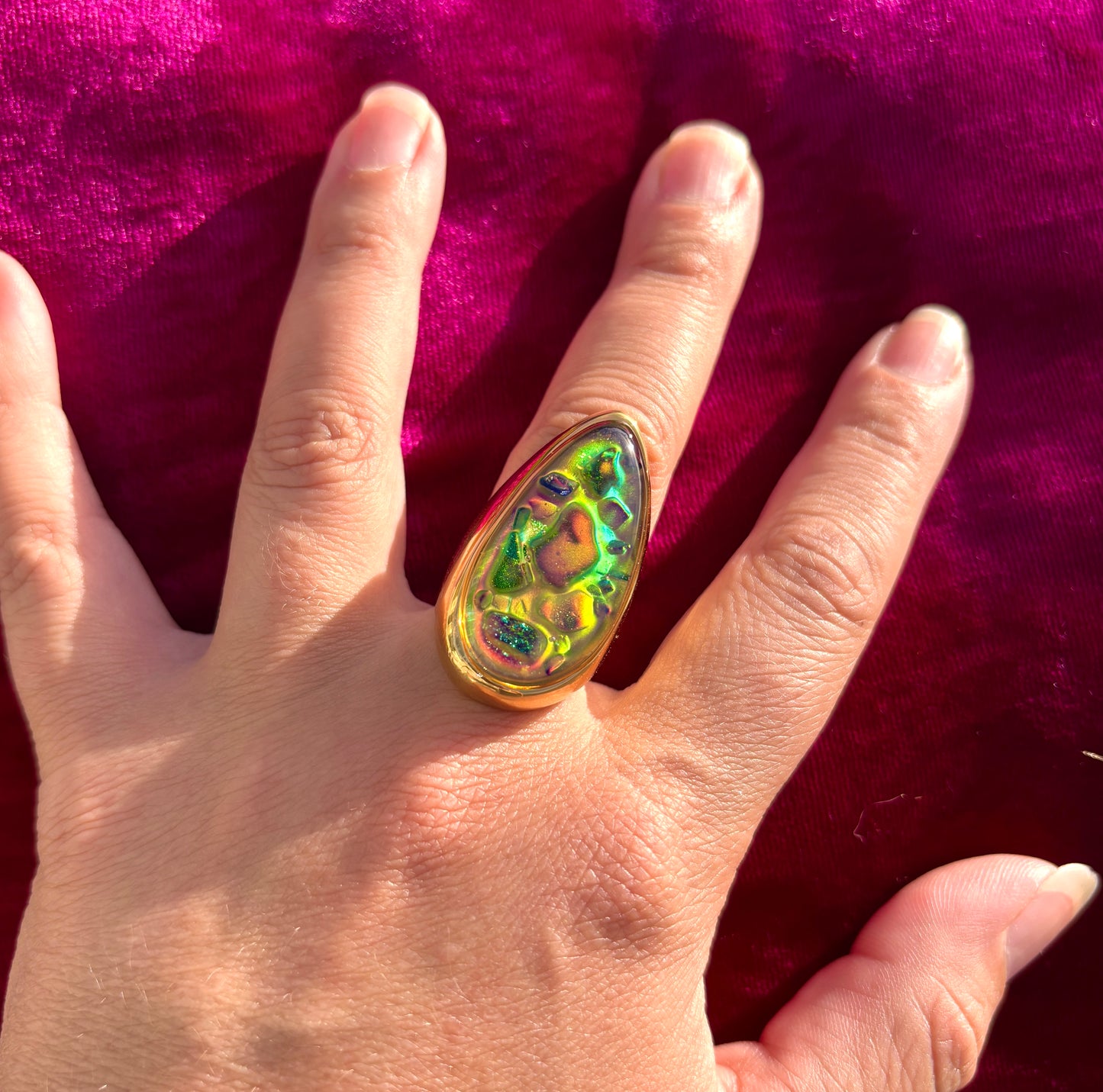 Mood Sea Glass™ Mosaic Ring
