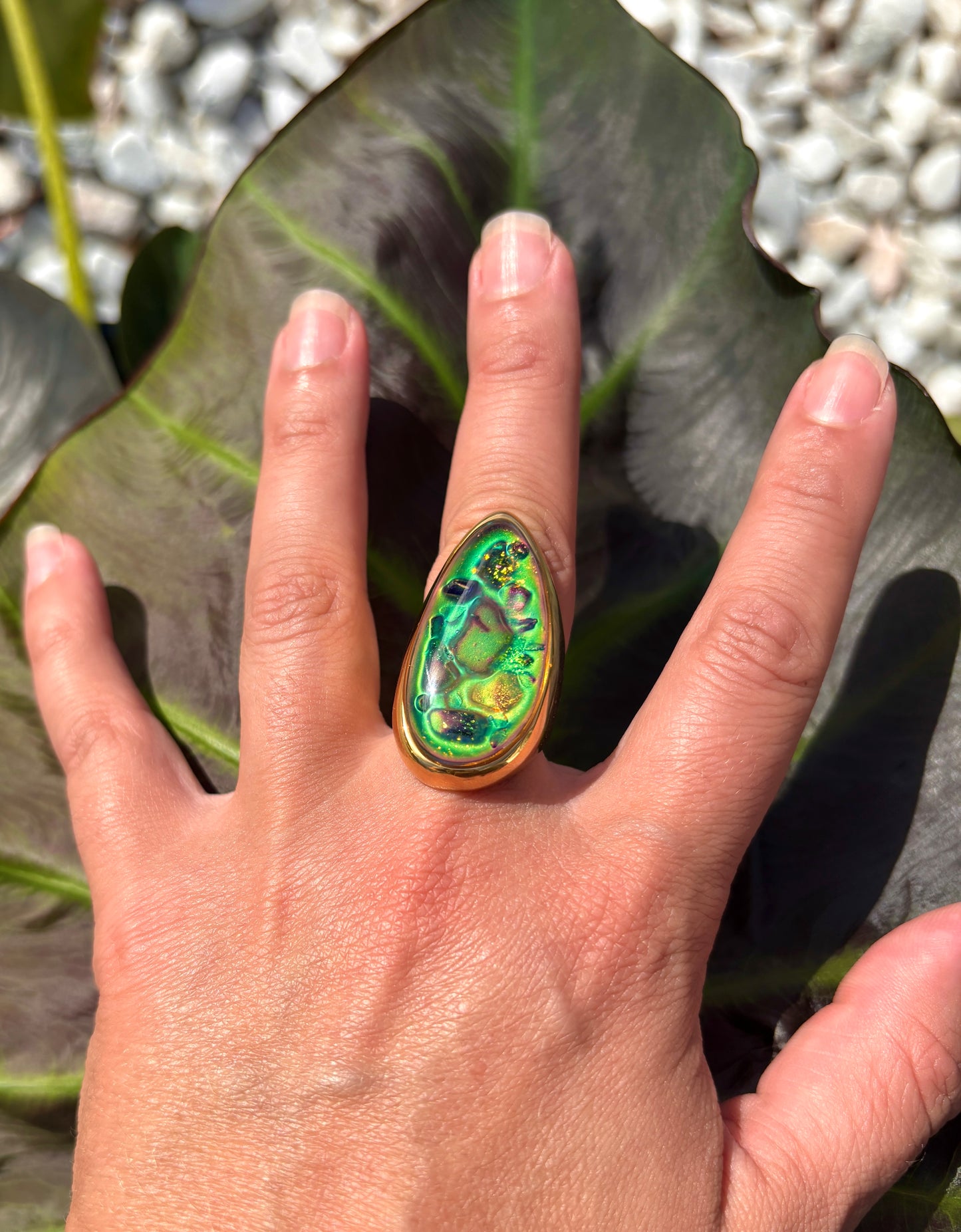 Mood Sea Glass™ Mosaic Ring
