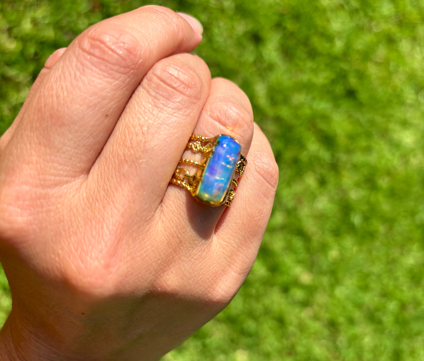 Mood Sea Glass™ Mosaic Ring