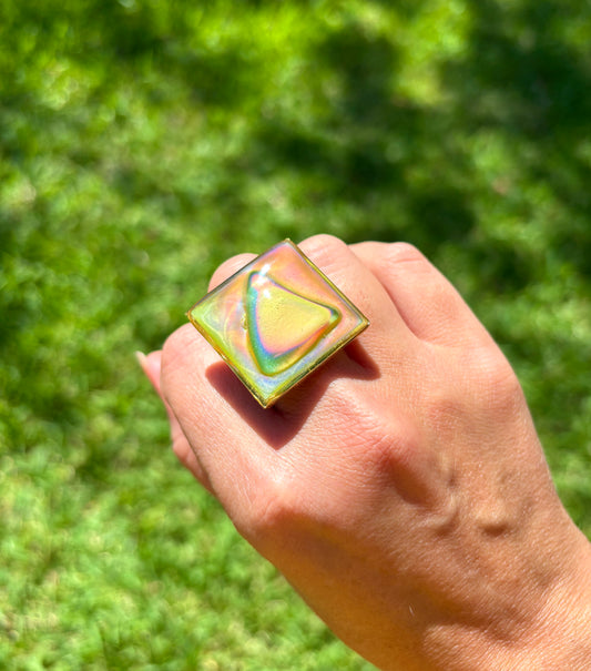 Mood Sea Glass™ Statement Ring