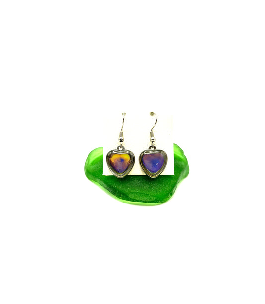 Mood Color Changing Heart Earrings
