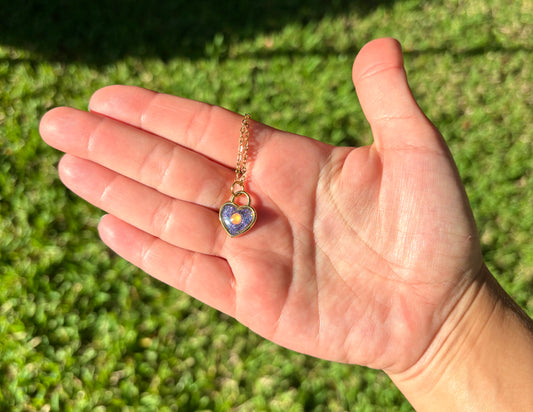Mood Color Changing Heart Necklace