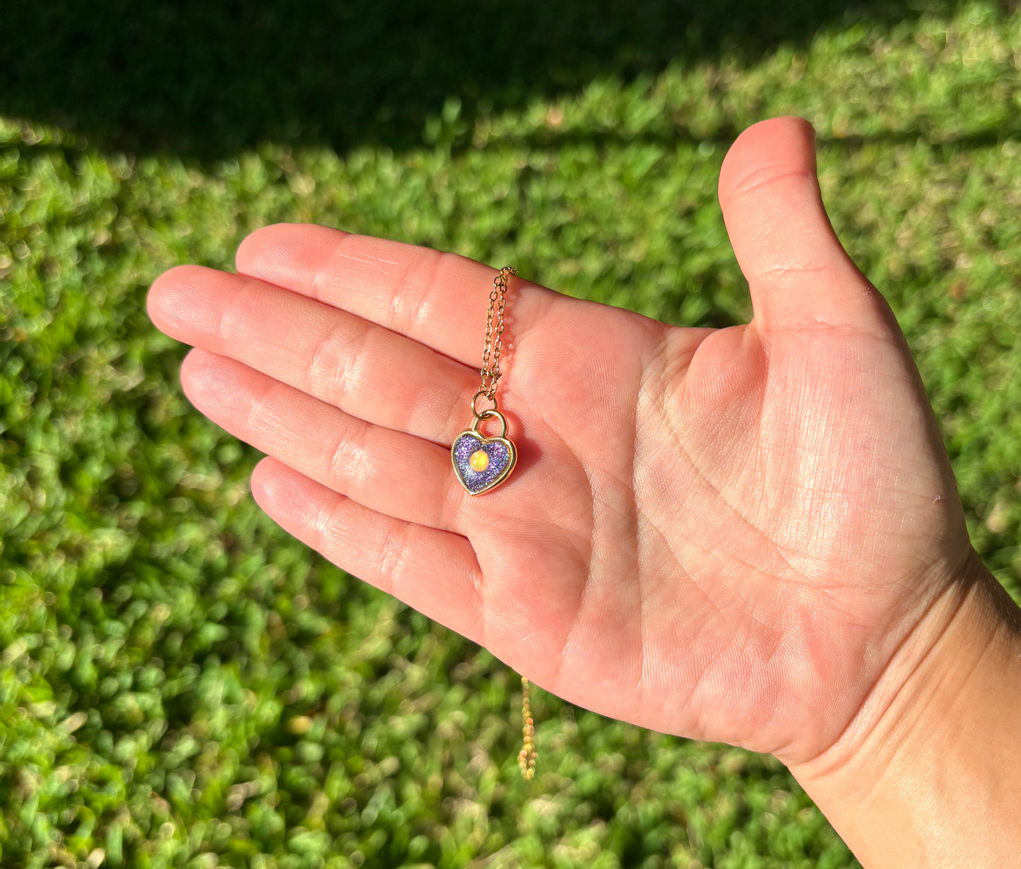 Mood Color Changing Heart Necklace