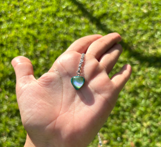 Mood Color Changing Heart Necklace