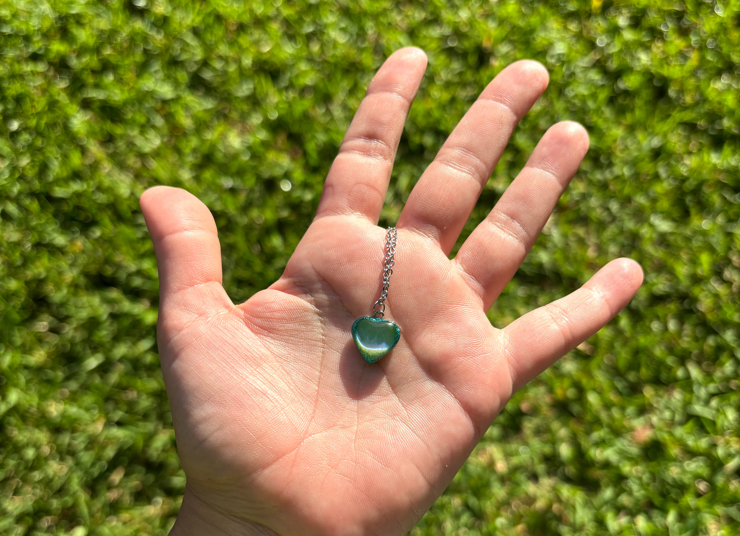 Mood Color Changing Heart Necklace