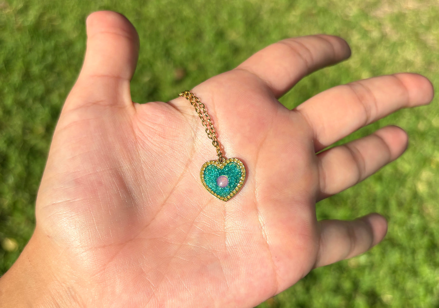 Mood Color Changing Heart Necklace